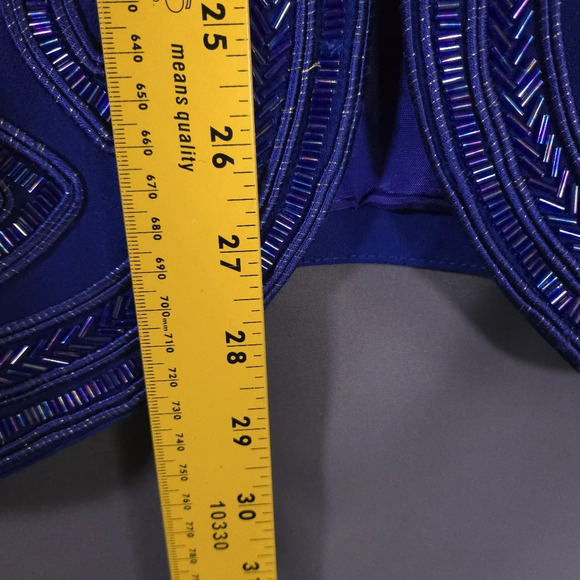 Vintage Fashion Kay Jacket Beaded Size 12 80s Glam Art Deco Inspired Boho Luxe - Picture 5 of 8